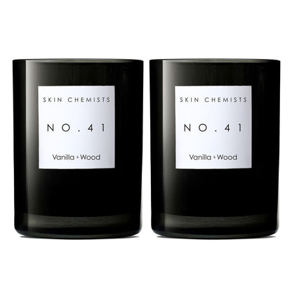 No.41 Vanilla & Wood Candle 200g x 2 Duo Pack