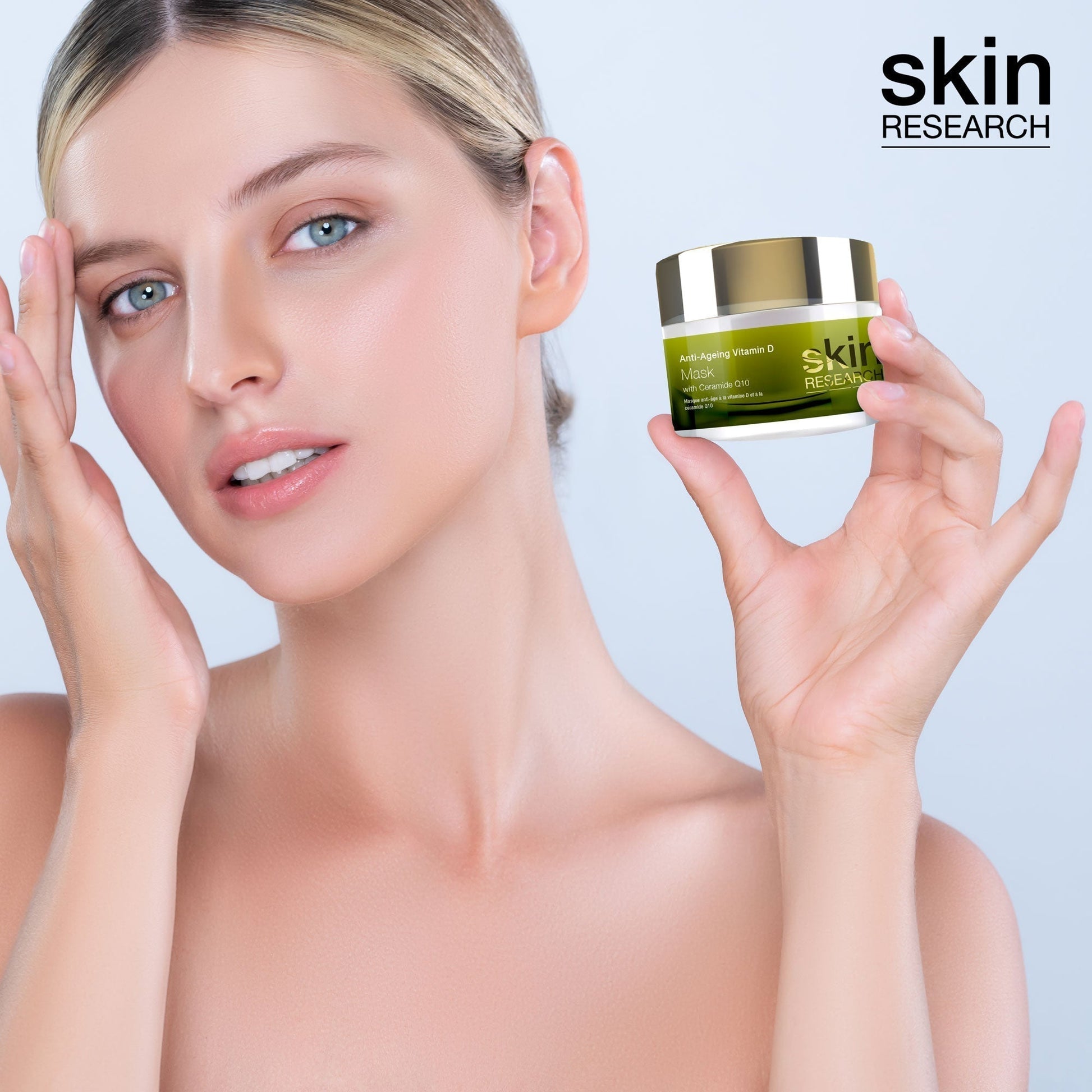 PO2SR066 Skin Research Anti-Ageing Vitamin D & Ceramide Q10 Mask 50ml Twin Value Savings Pack