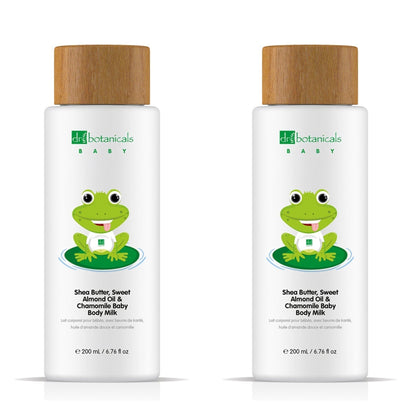 Sweet Almond Oil & Chamomile Baby Body Milk 200ml x 2 Duo Pack