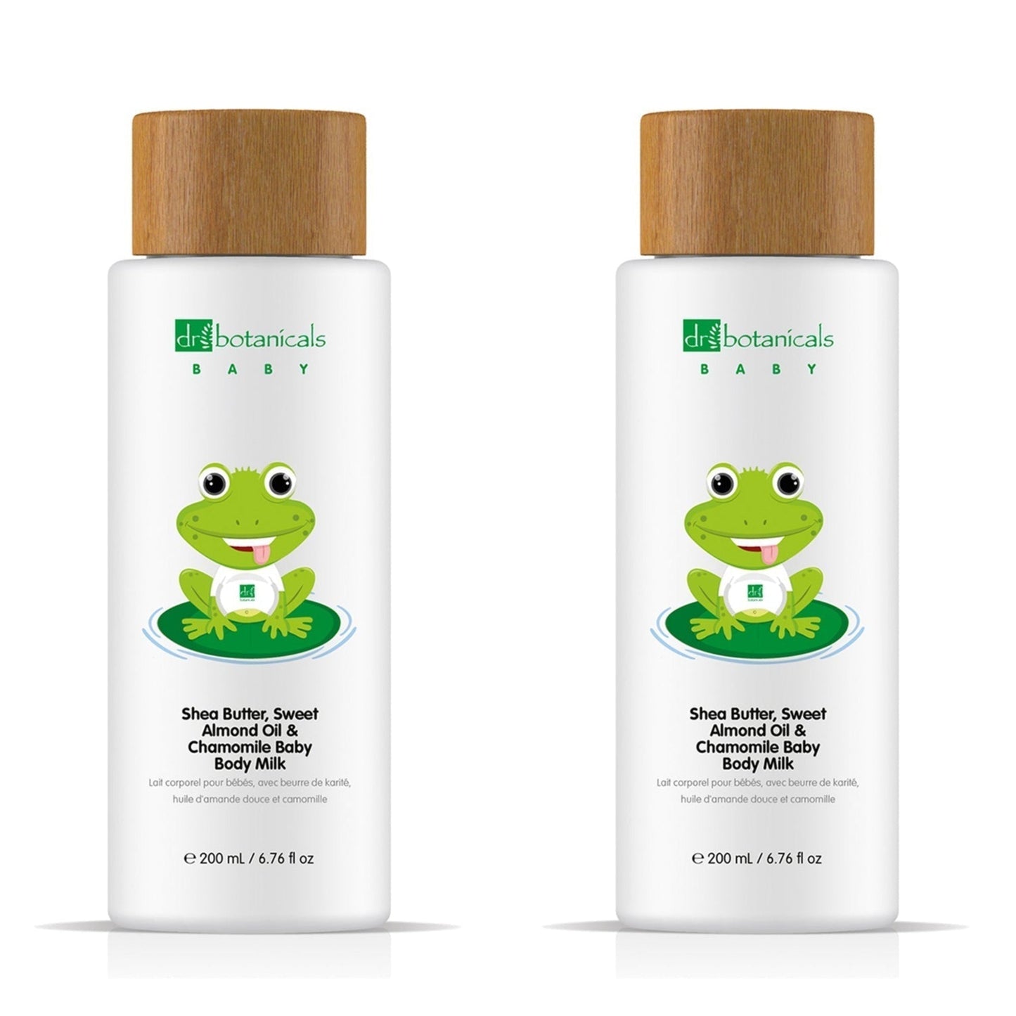 Sweet Almond Oil & Chamomile Baby Body Milk 200ml x 2 Duo Pack