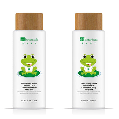 Sweet Almond Oil & Chamomile Baby Body Milk 200ml x 2 Duo Pack