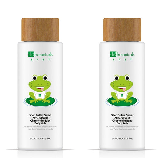 Sweet Almond Oil & Chamomile Baby Body Milk 200ml x 2 Duo Pack