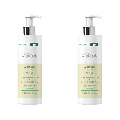 Wrinkle Killer Sun Protection Body Cream SPF 30 200ml x 2 Duo Pack