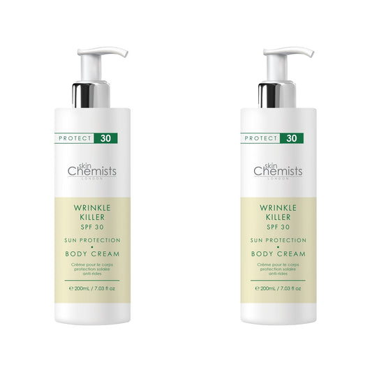 Wrinkle Killer Sun Protection Body Cream SPF 30 200ml x 2 Duo Pack