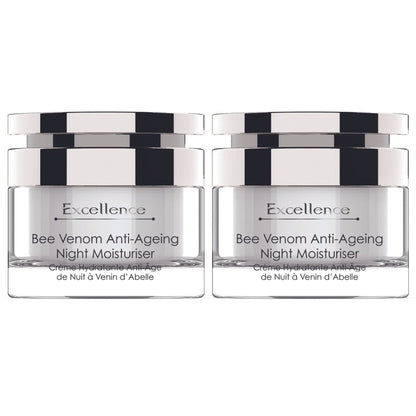 Excellence Bee Venom Anti-Ageing Night Moisturiser 50ml x 2 Duo Pack