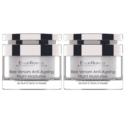 Excellence Bee Venom Anti-Ageing Night Moisturiser 50ml x 2 Duo Pack