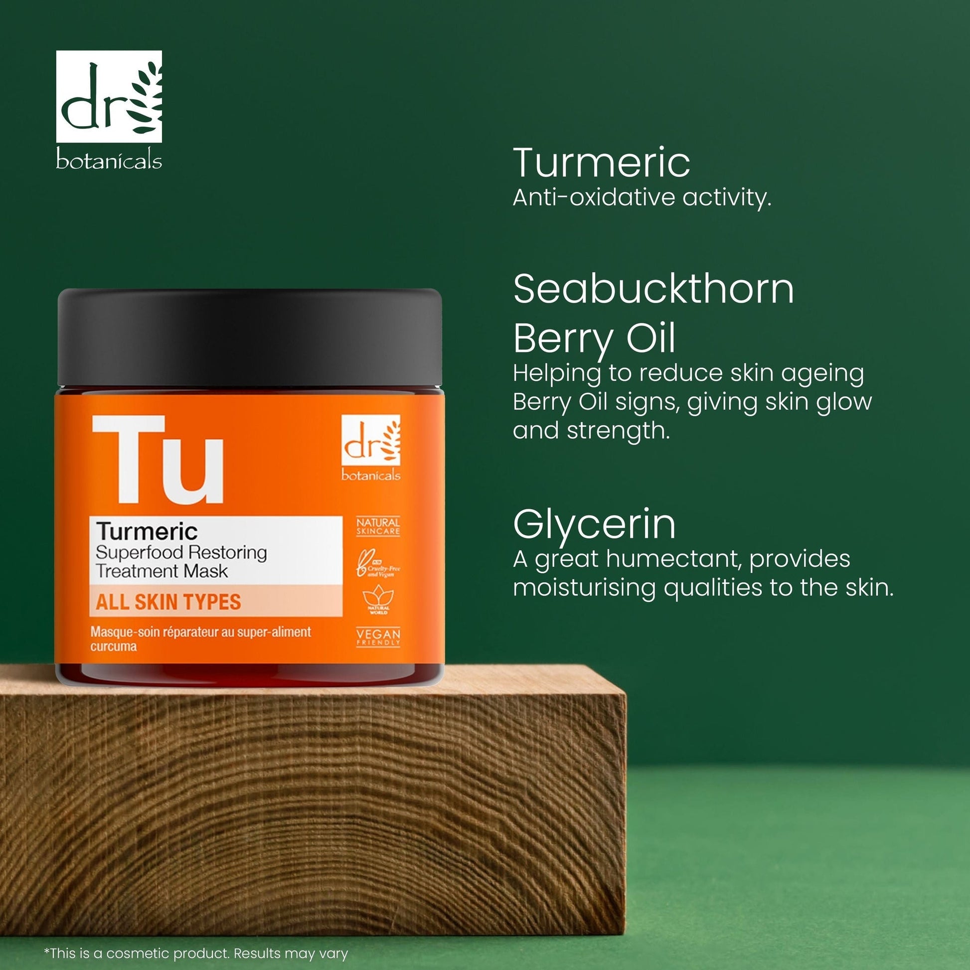 RDB088 Dr Botanicals Turmeric Superfood Restoring Treatment Mask 60ml