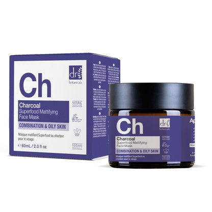 RDB089 Dr Botanicals Charcoal Superfood Mattifying Face Mask 60ml