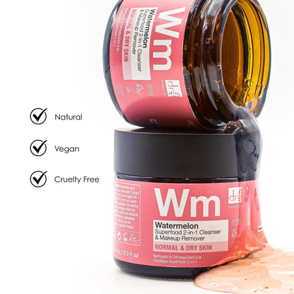 RDB091 Dr Botanicals Watermelon Superfood 2-In-1 Cleanser & Makeup Remover 60ml