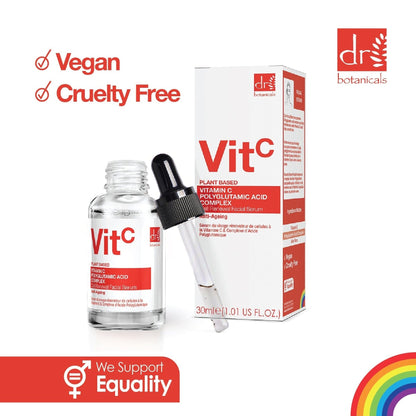 RDB525 Dr Botanicals Vitamin C 3% & Polyglutamic Acid Complex 1% & Brightening Facial Serum 30ml