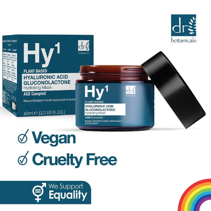 RDB523 Dr Botanicals Hyaluronic Acid 1% & Gluconolactone Mask 60ml