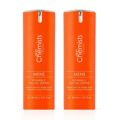 Men's Vitamin C Facial Serum 30ml Twin Value Savings Pack