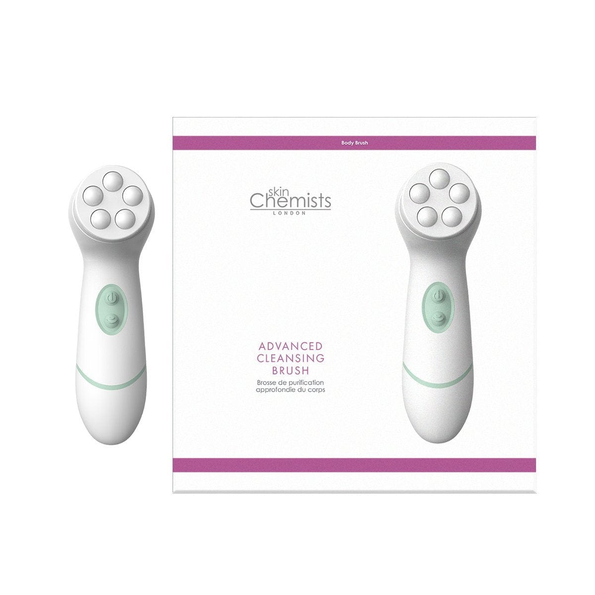 SC432 skinChemists Advanced Facial & Body Cleansing Brush - 4 Heads