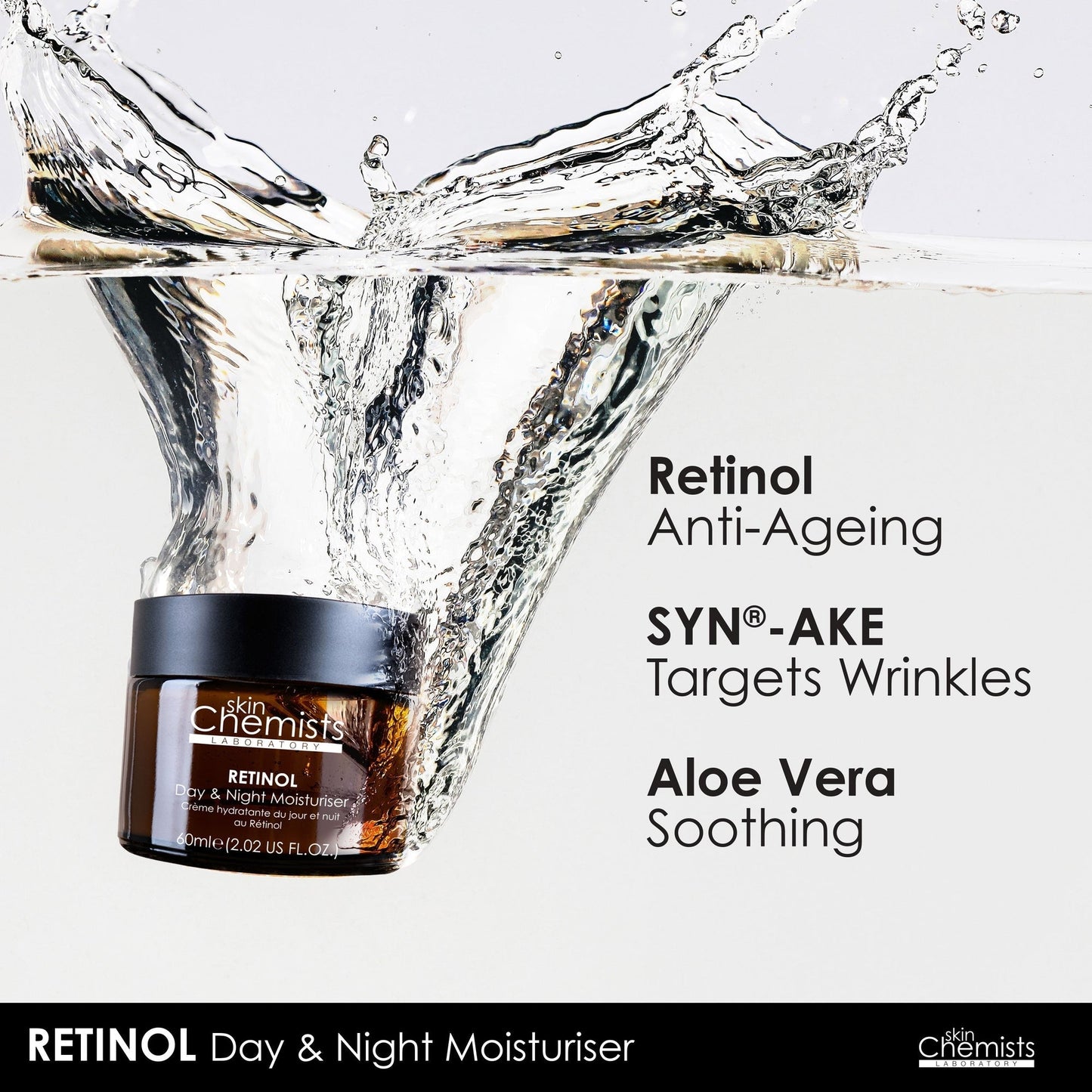 SC740 skinChemists Anti-Ageing Retinol Night Moisturiser with SYN®-AKE 60ml