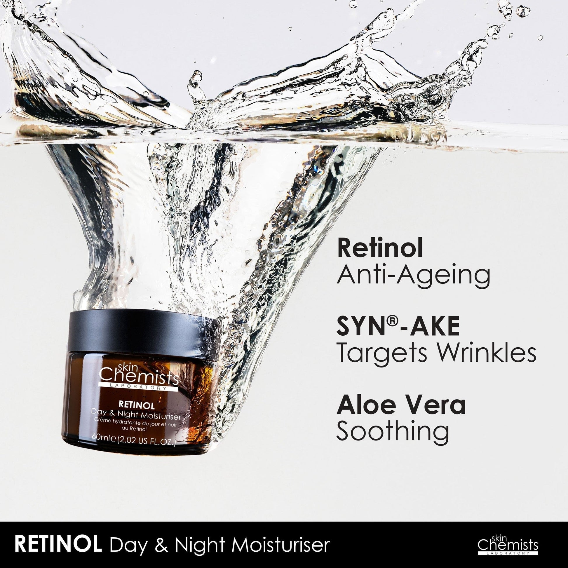 SC740 skinChemists Anti-Ageing Retinol Night Moisturiser with SYN®-AKE 60ml