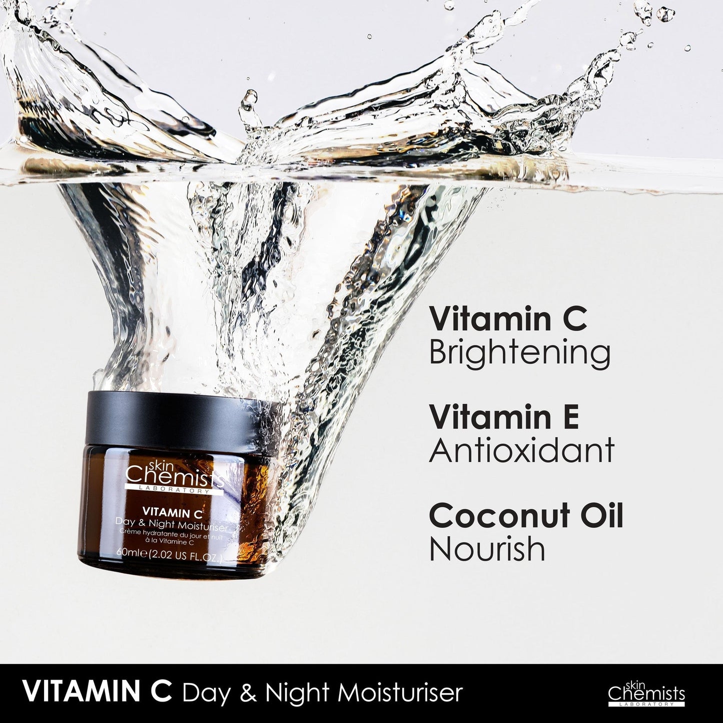 SC743 skinChemists Vitamin C Brightening Day Moisturiser 60ml