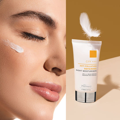 City +++ Anti-Pollution Repairing Night Moisturiser 30ml Twin Value Savings Pack
