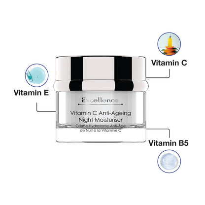 SP126 skinPharmacy Excellence Vitamin C Anti-Ageing Night Moisturiser 50ml