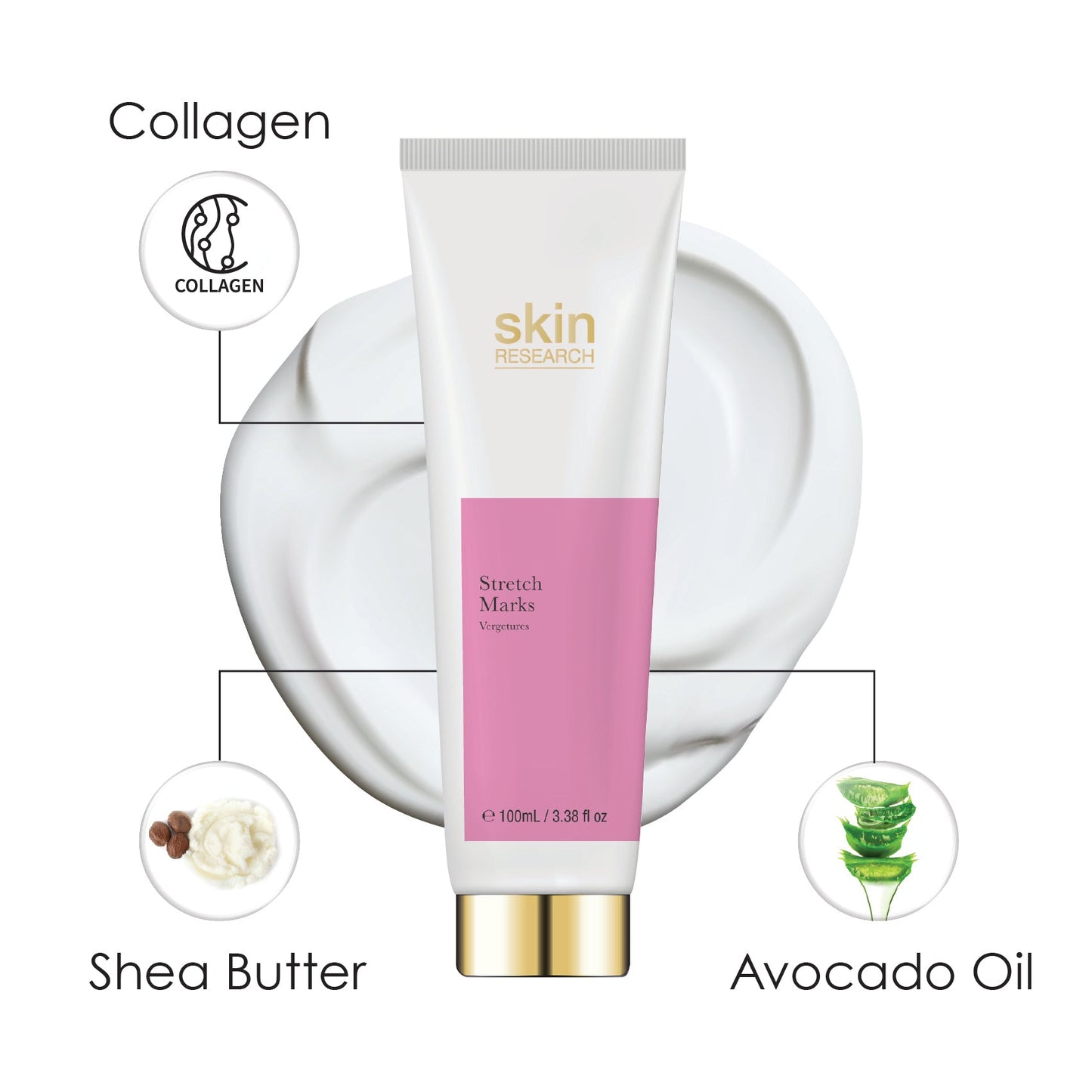 SR105 Skin Research Stretch Marks Cream 100ml