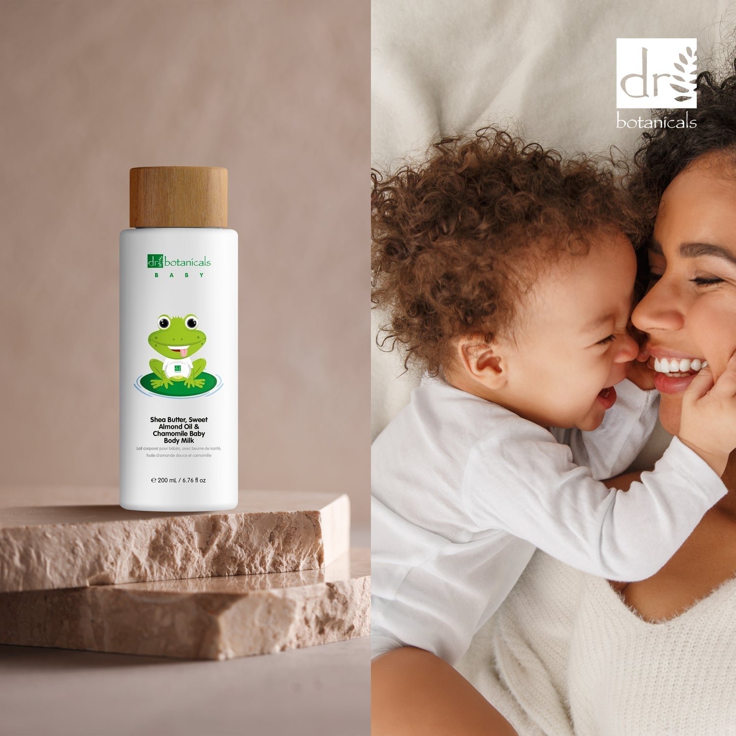 Dr Botanicals Sweet Almond Oil & Chamomile Baby Body Milk 200ml