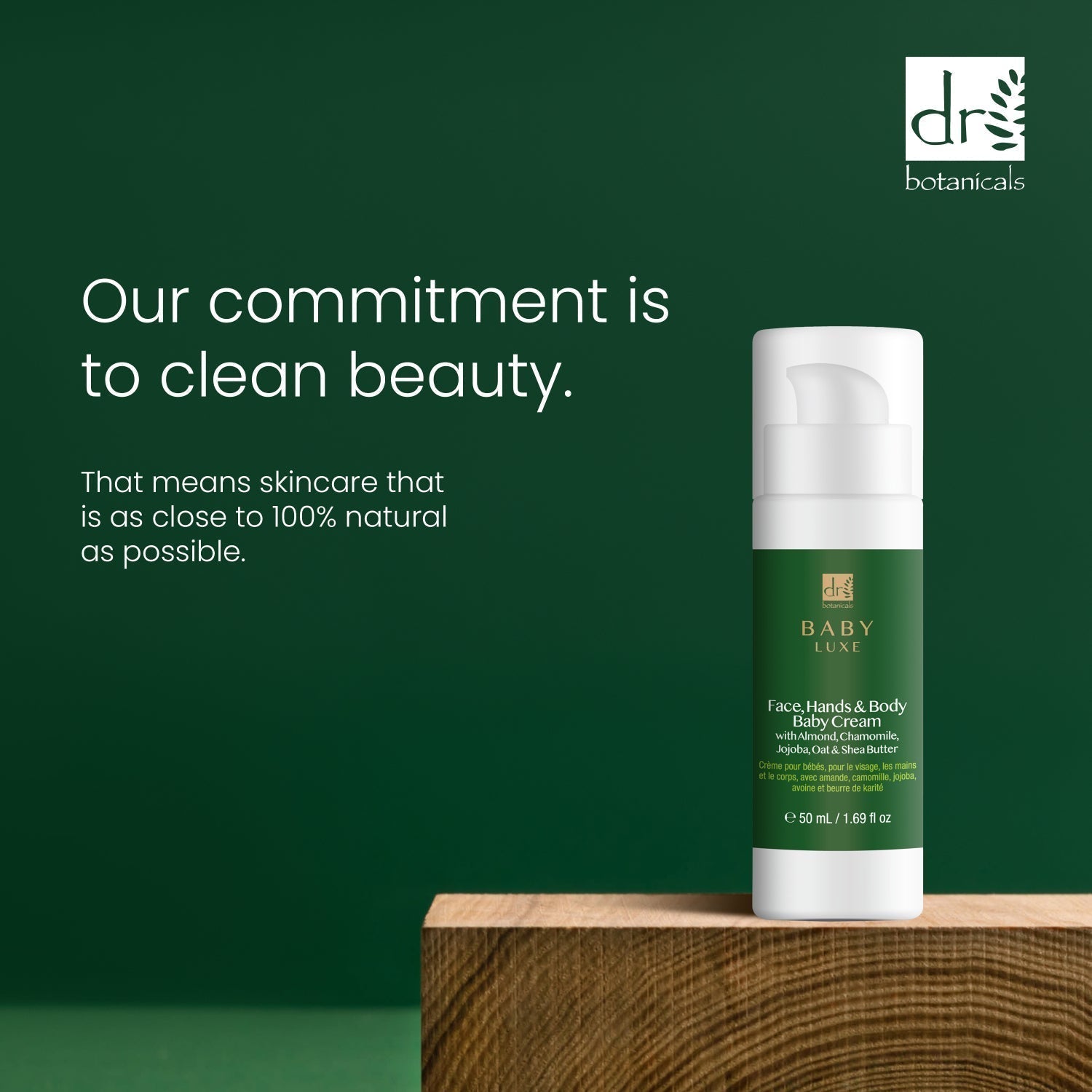 Dr Botanicals Baby Lux Face, Hands & Body Baby Cream 50ml