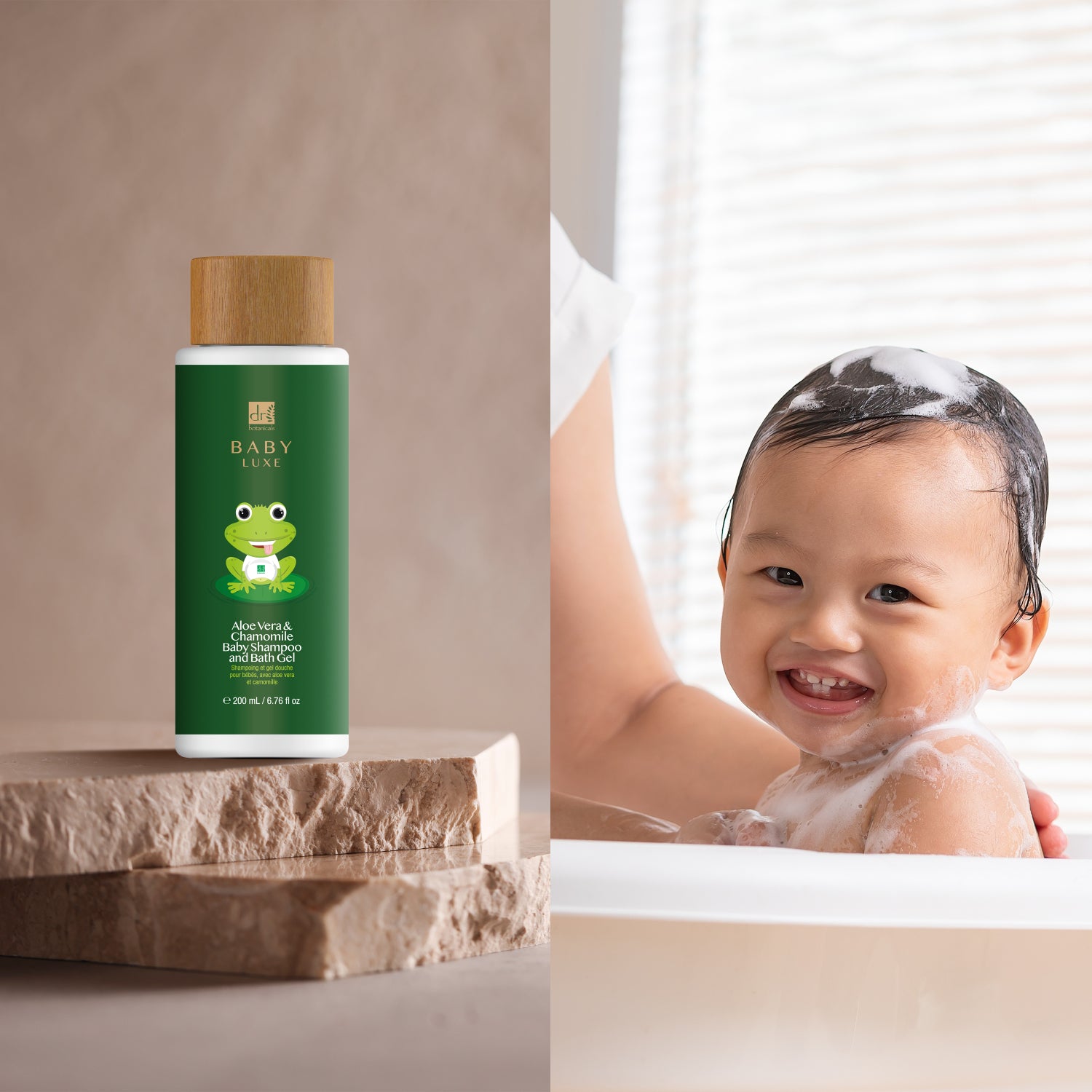 Dr Botanicals Baby Lux Aloe Vera & Chamomile Baby Shampoo & Bath Gel 200ml