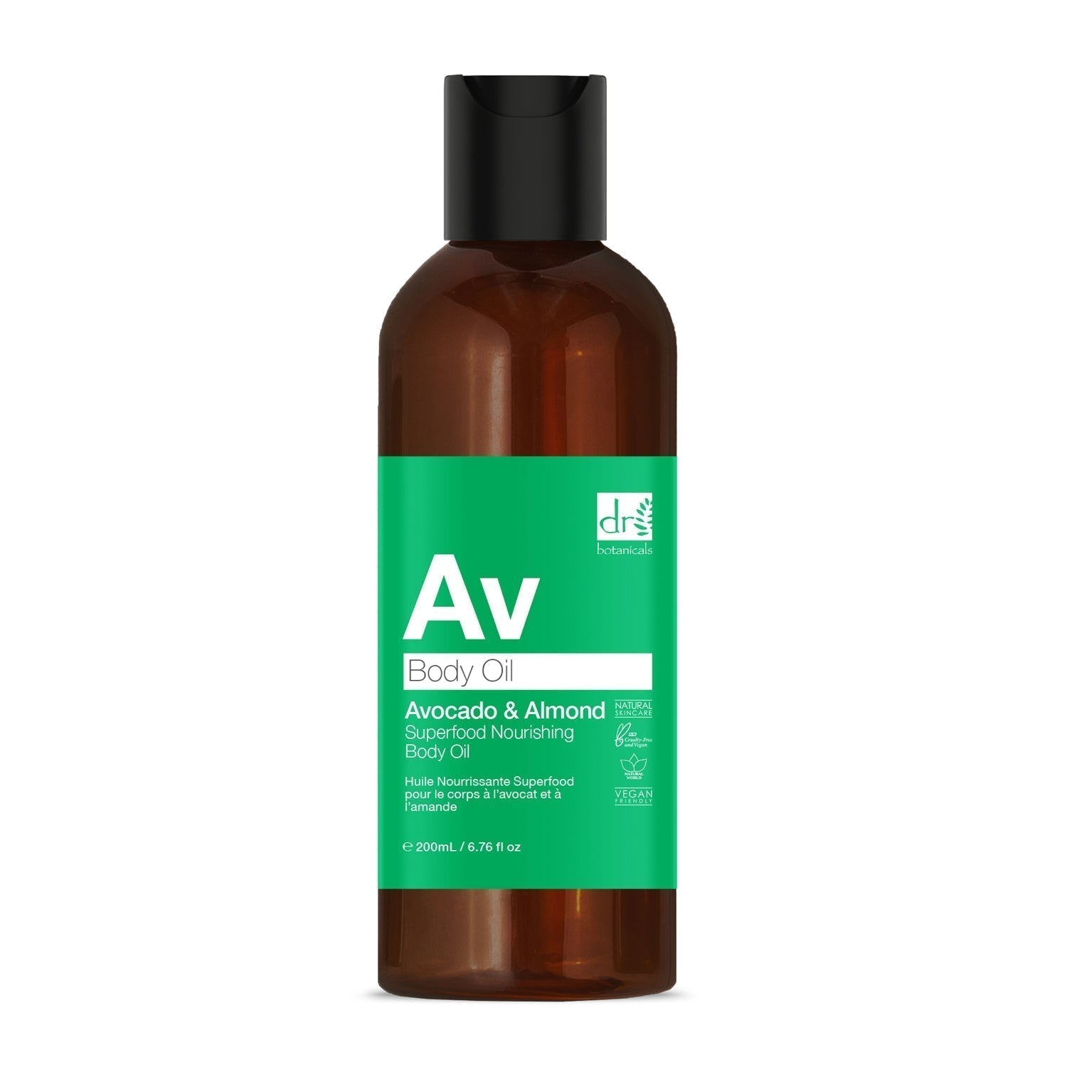 Dr Botanicals Avocado & Almond Superfood Nourishing Body Oil 200ml