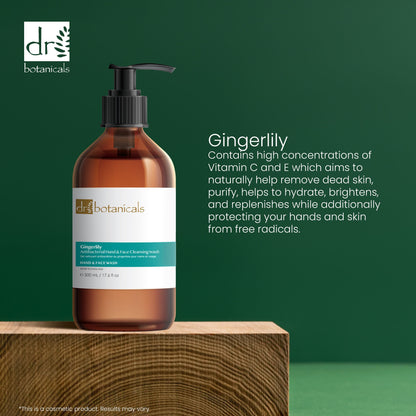 Dr Botanicals Gingerlily Antibacterial Hand & Face Cleansing Wash 500ml