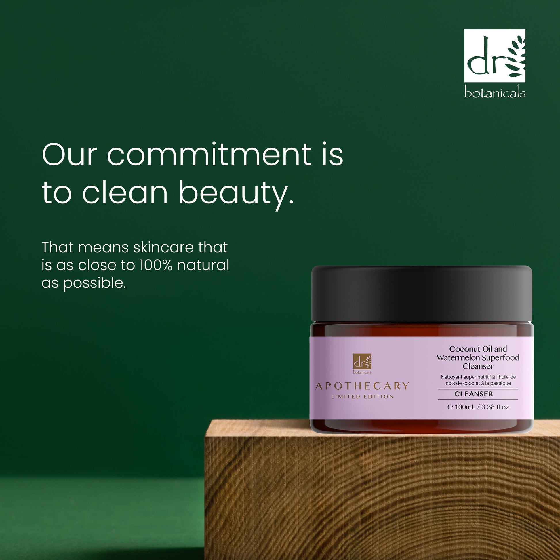 Dr Botanicals Coconut Oil & Watermelon Superfood Cleanser 100ml