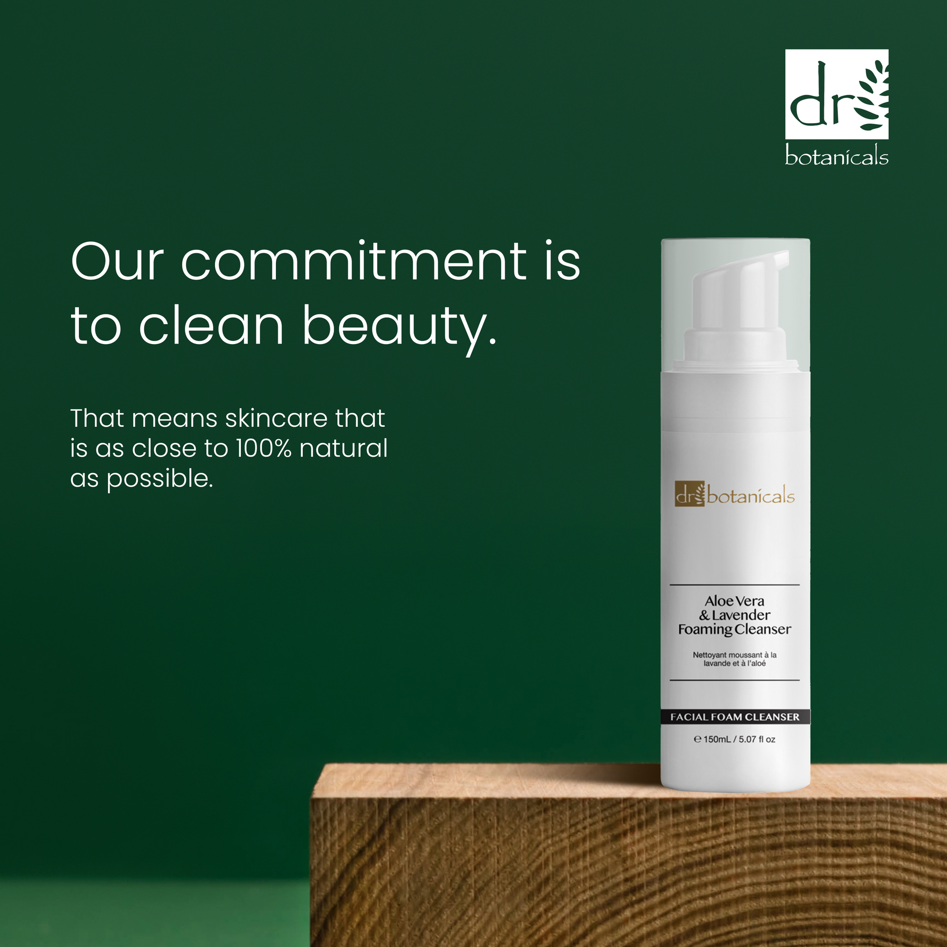 Dr Botanicals Aloe Vera & Lavender Facial Foaming Cleanser 150ml