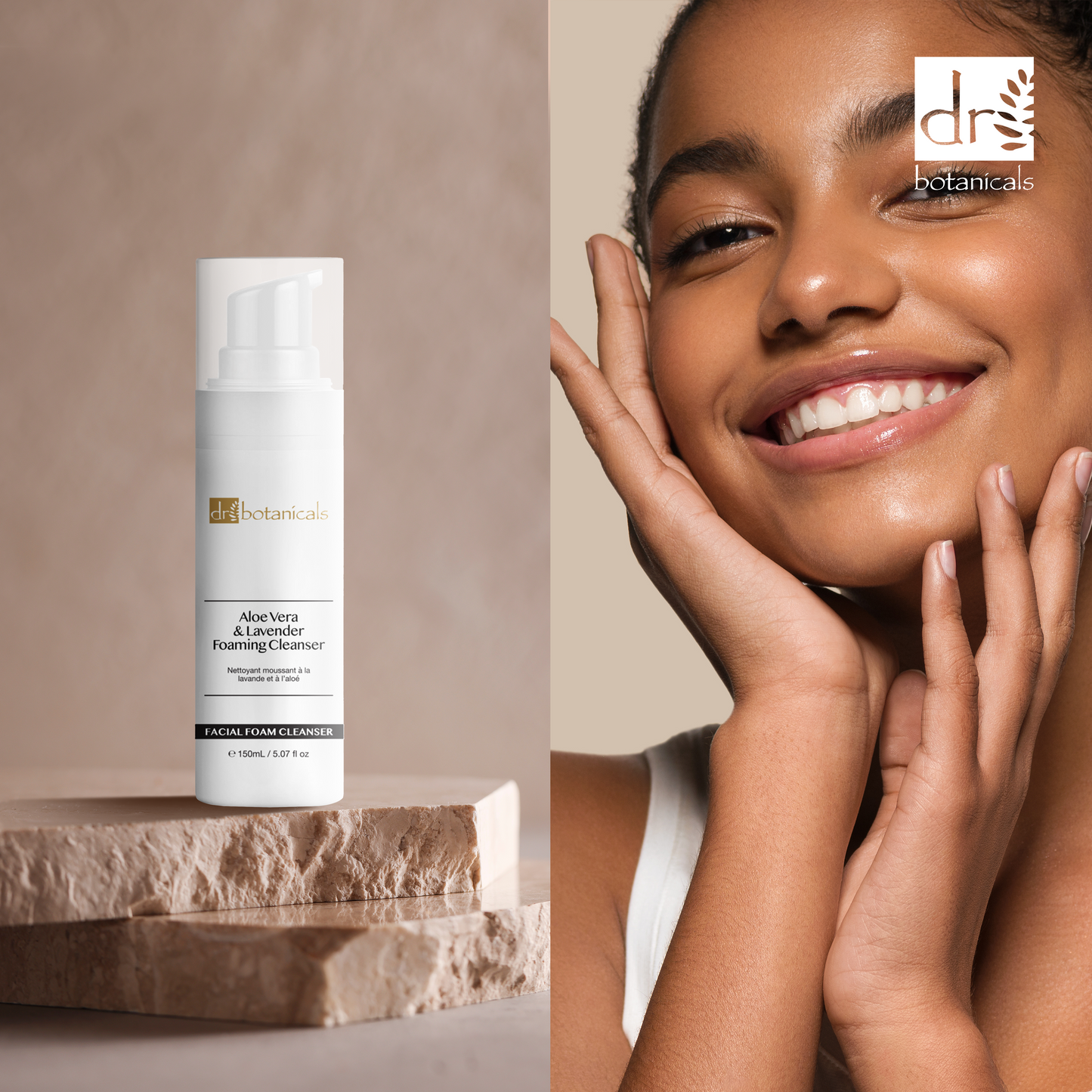 Dr Botanicals Aloe Vera & Lavender Facial Foaming Cleanser 150ml