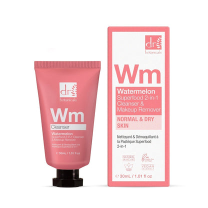 Dr Botanicals Watermelon Superfood 2-In-1 Cleanser & Makeup Remover 30ml
