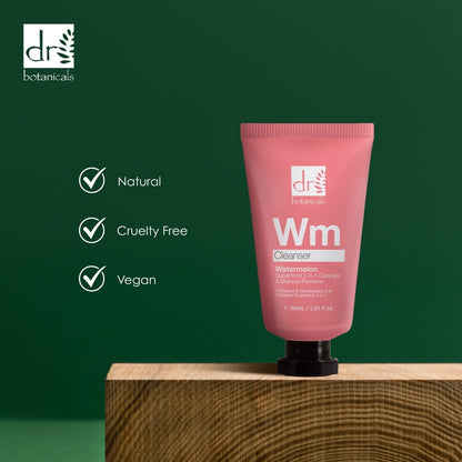 Dr Botanicals Watermelon Superfood 2-In-1 Cleanser & Makeup Remover 30ml