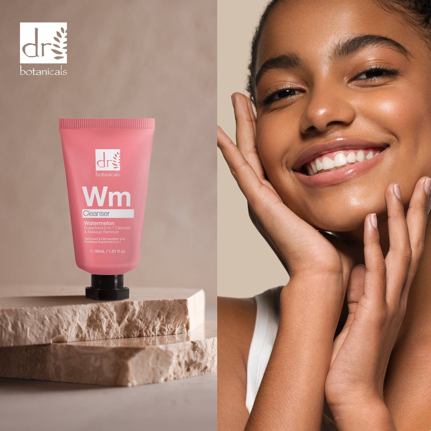 Dr Botanicals Watermelon Superfood 2-In-1 Cleanser & Makeup Remover 30ml