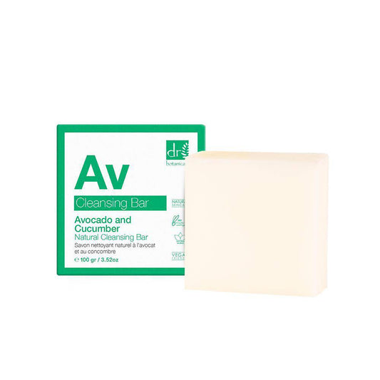 Dr Botanicals Avocado & Cucumber Natural Cleansing Bar 100g