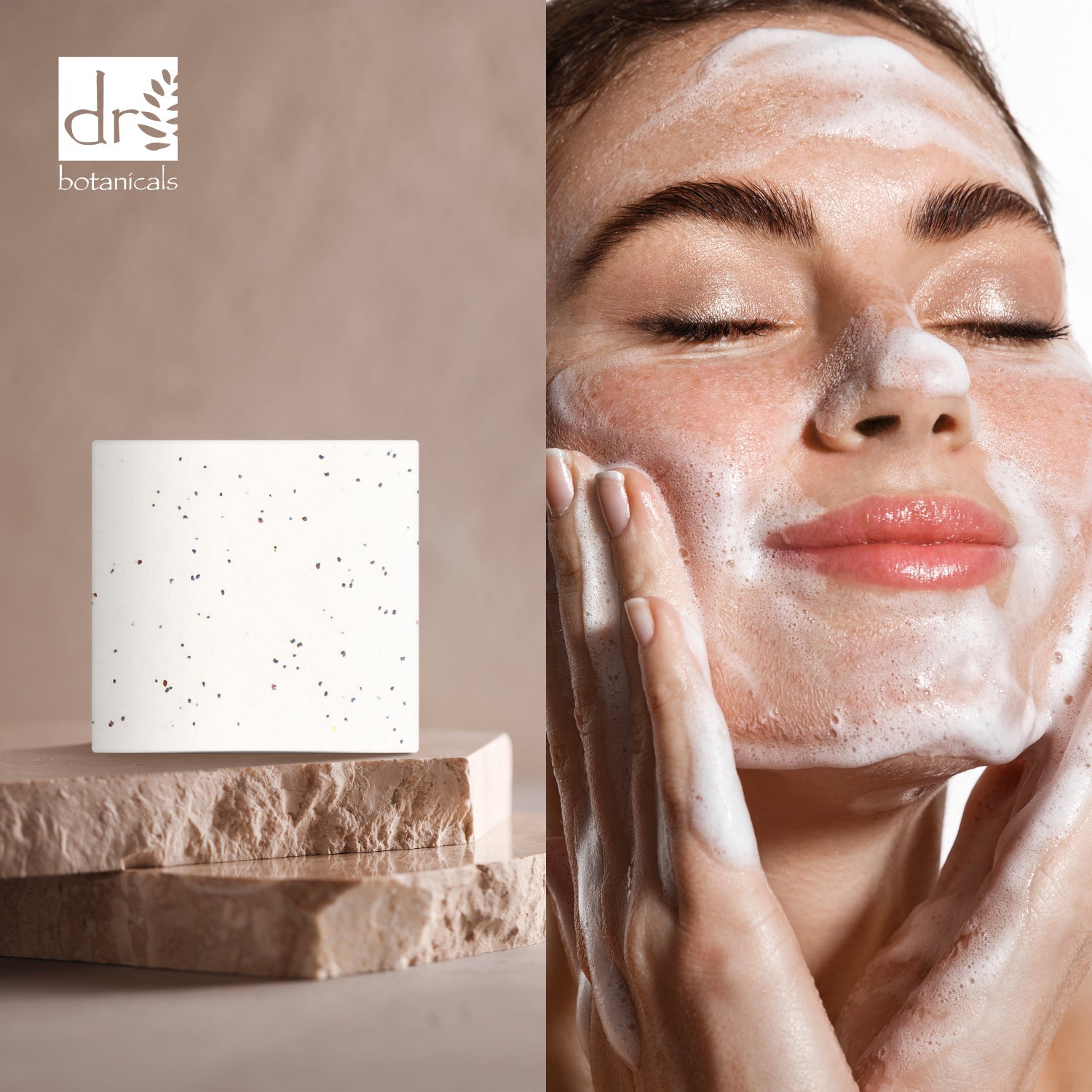 Dr Botanicals Cocoa & Coconut Superfood Facial Cleansing Bar 100g