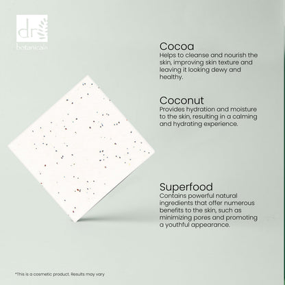 Dr Botanicals Cocoa & Coconut Superfood Facial Cleansing Bar 100g