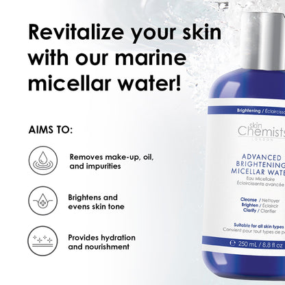 skinChemists Advanced Brightening Marine Micellar Water 250ml
