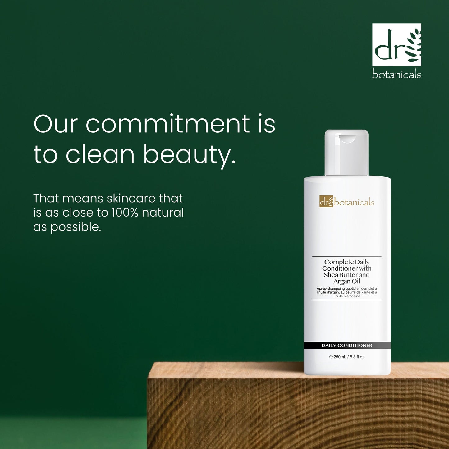 Dr Botanicals Moroccan Oil, Shea Butter & Argan Oil Complete Daily Conditioner 250ml