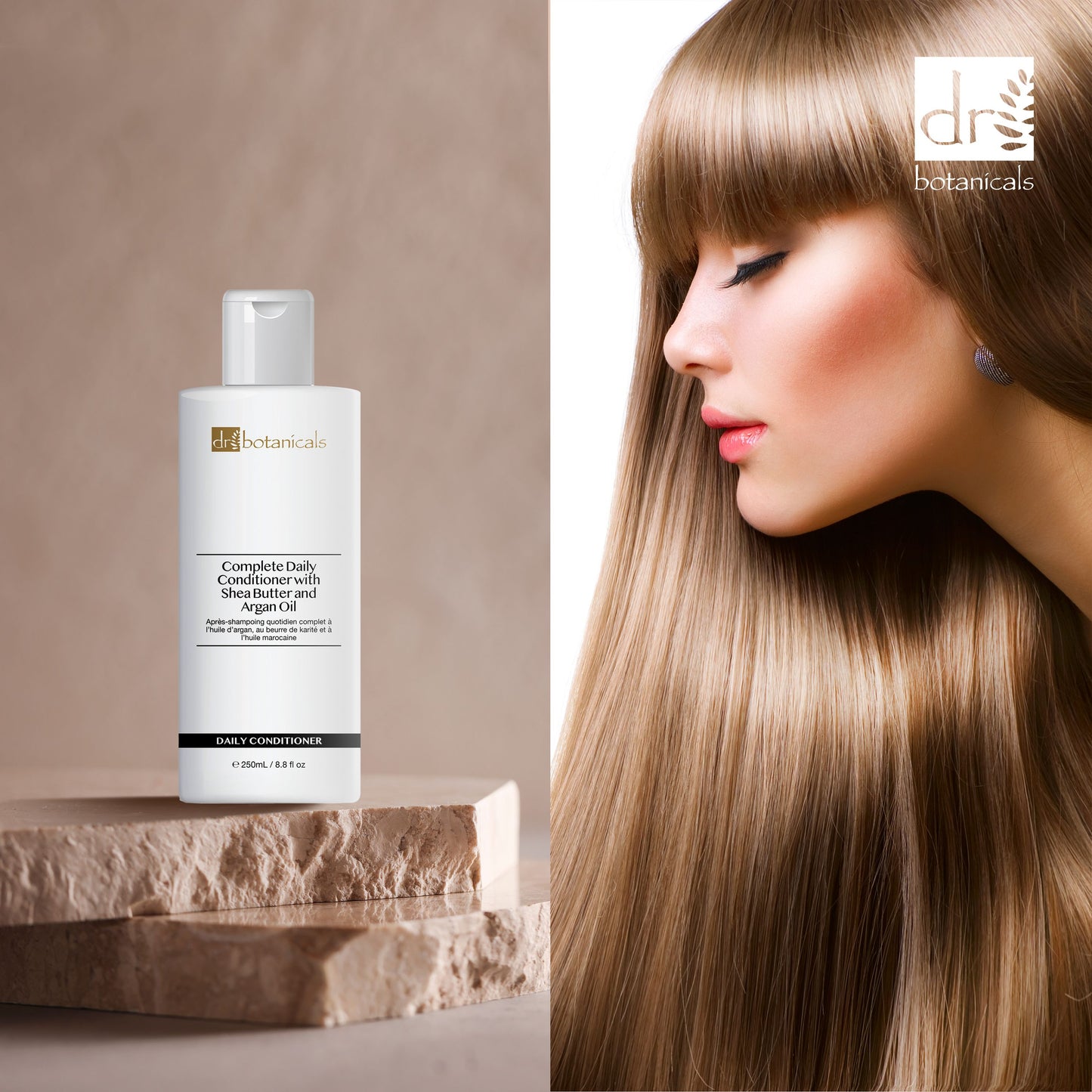 Dr Botanicals Moroccan Oil, Shea Butter & Argan Oil Complete Daily Conditioner 250ml