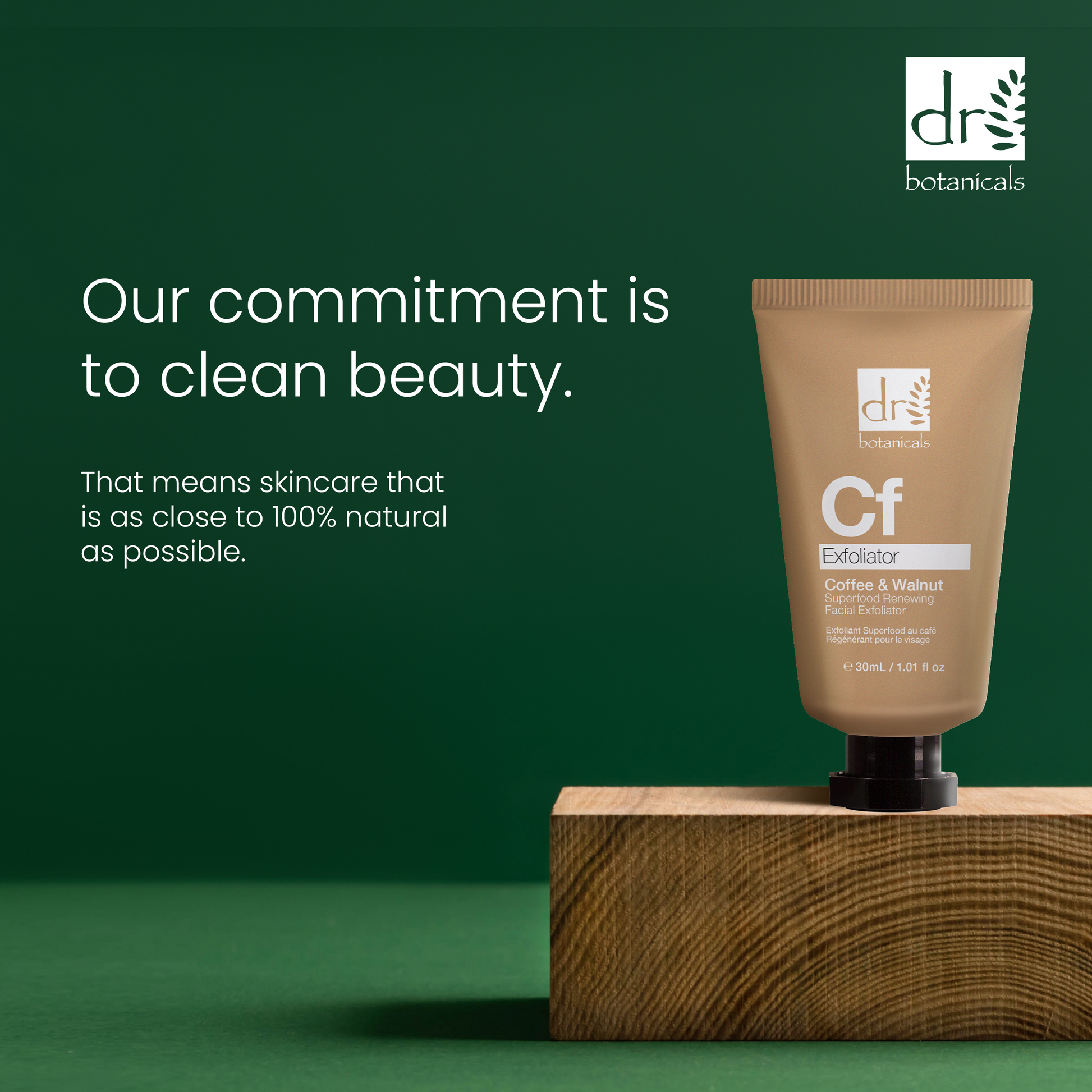 Dr Botanicals Coffee Superfood Renewing Facial Exfoliator 30ml