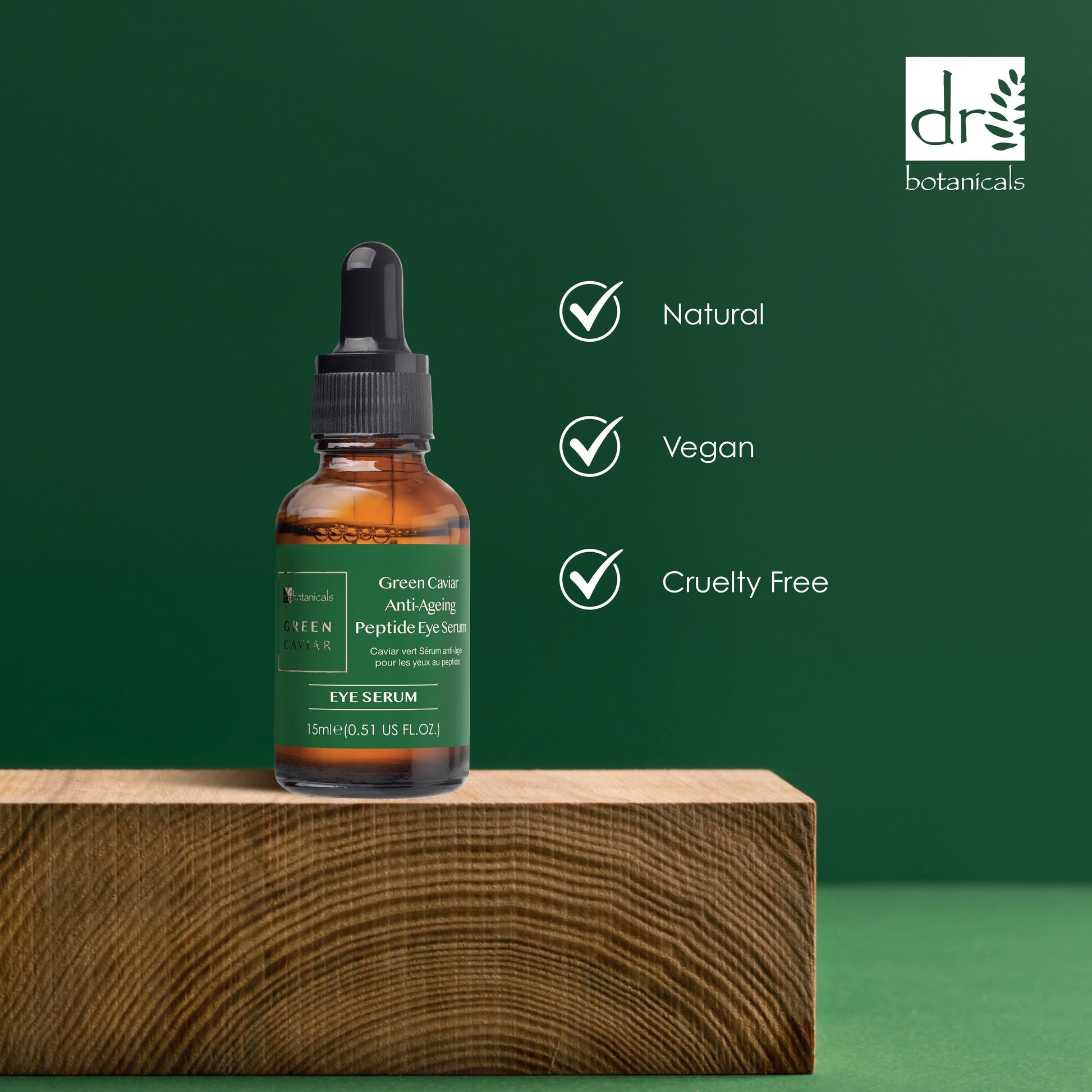 Dr Botanicals Green Caviar Anti-Aging Peptide Eye Serum 15ml