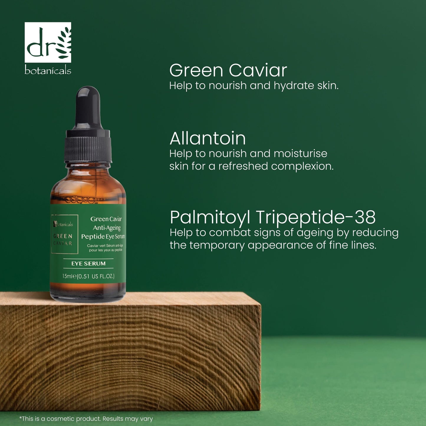 Dr Botanicals Green Caviar Anti-Aging Peptide Eye Serum 15ml