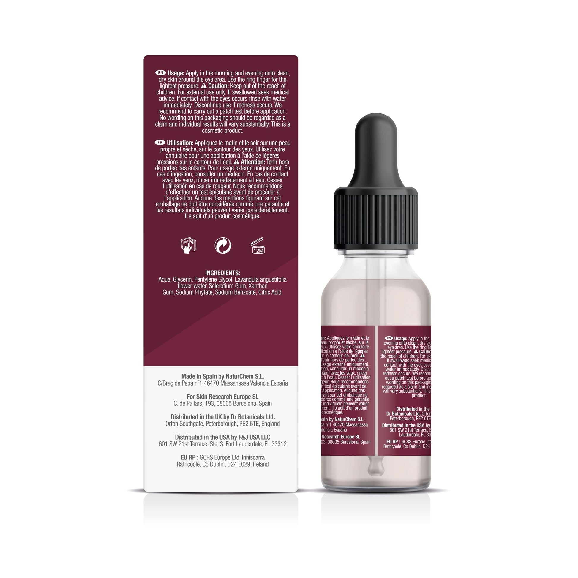 skinChemists Youth Series Rose & Lavender Intensive Night Therapy Eye Serum 15ml