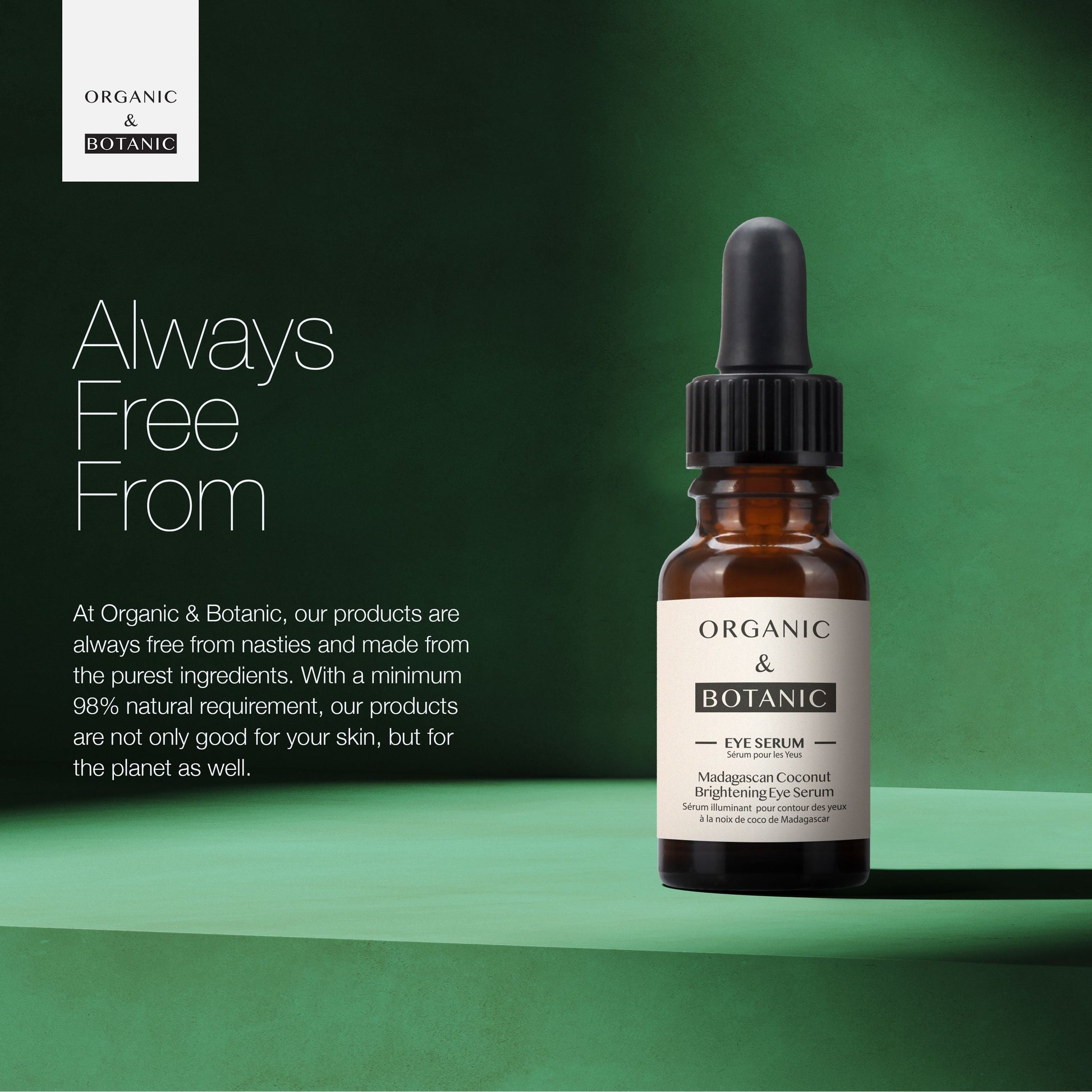 Organic & Botanic Madagascan Coconut Eye Serum 15ml