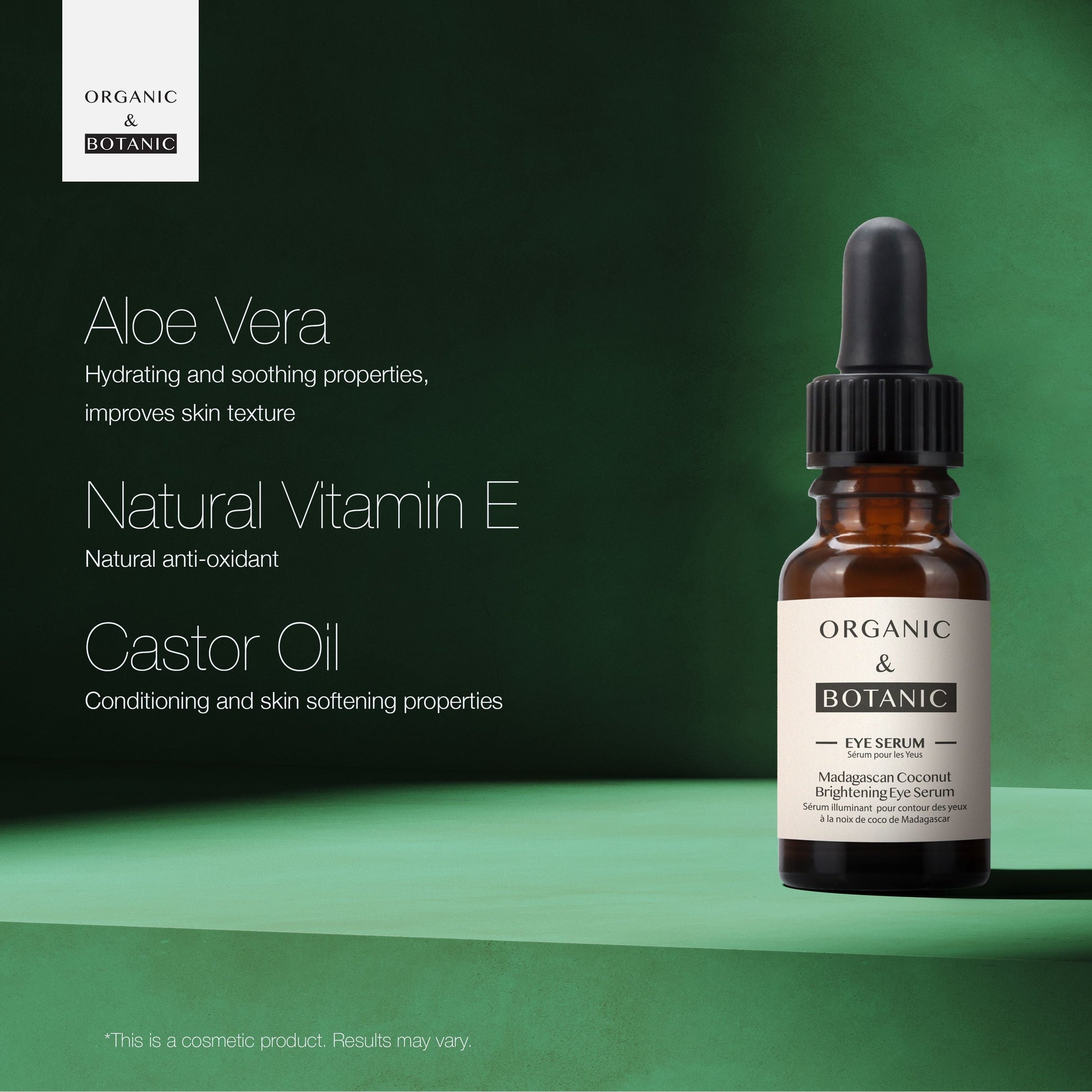 Organic & Botanic Madagascan Coconut Eye Serum 15ml