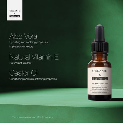 Organic & Botanic Madagascan Coconut Eye Serum 15ml
