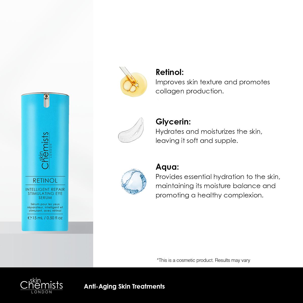 skinChemists Retinol Intelligent Repair Stimulating Eye Serum 15ml