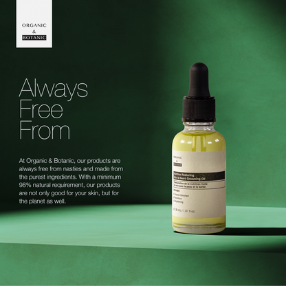 Organic & Botanic Nutrition Restoring Skin & Beard Grooming Oil 30ml