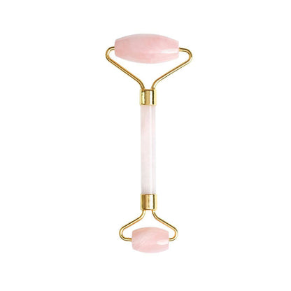 Dr Botanicals Rose Quartz Nurturing & Healing Stone Facial Roller (Rose Gold Handle)